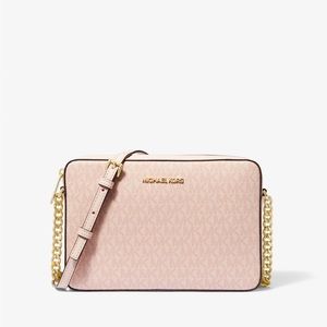 Michael Kors Jet Set Large Saffiano Leather Crossbody Bag